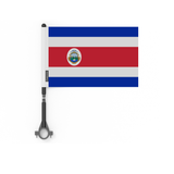 Drapeau de vélo du Costa Rica en polyester