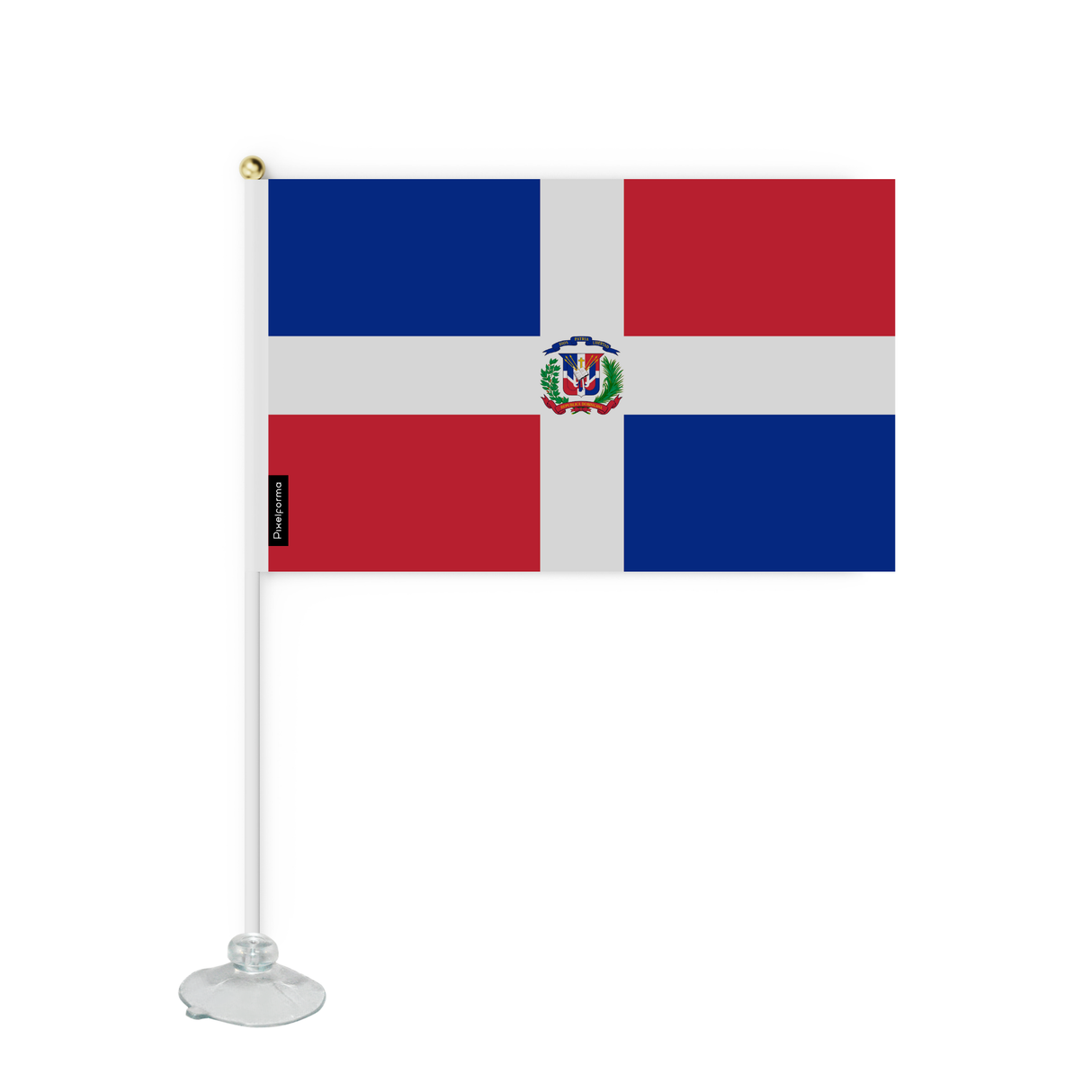 Mini flag suction cup Flag of the Dominican Republic