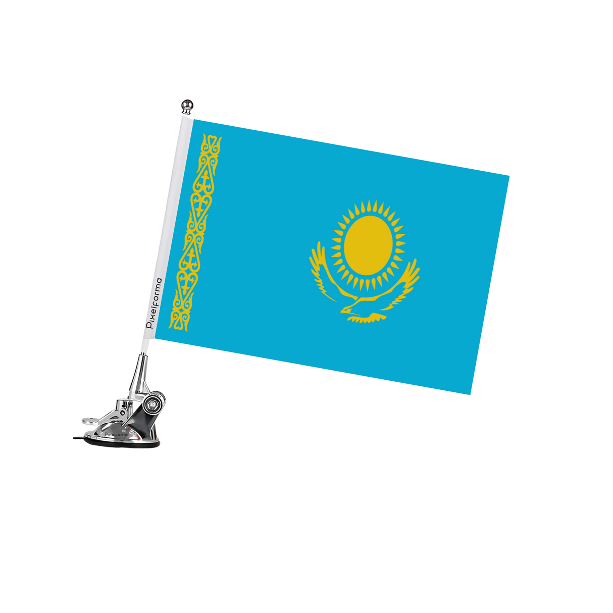 Mât à Ventouse Drapeau du Kazakhstan