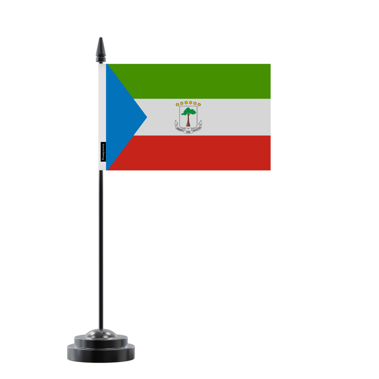 Bandera de mesa de Guinea Ecuatorial 