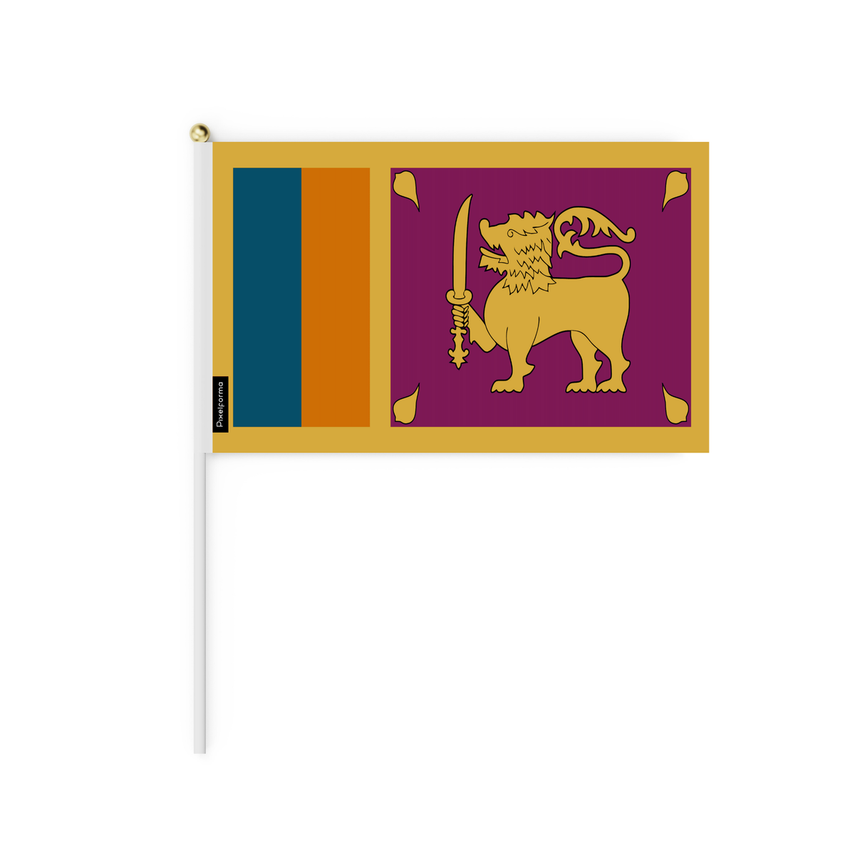 Sri Lanka mini flag in various sizes 100% polyester