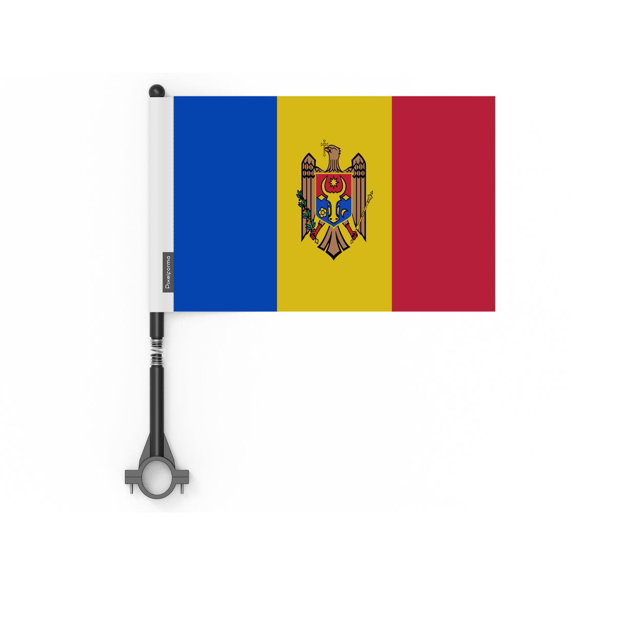 Drapeau de vélo de la Moldavie en polyester