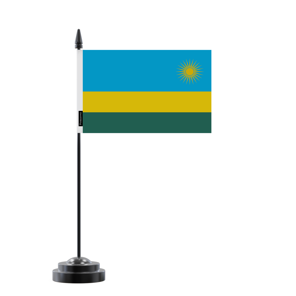 Drapeau de Table Rwanda en Polyester