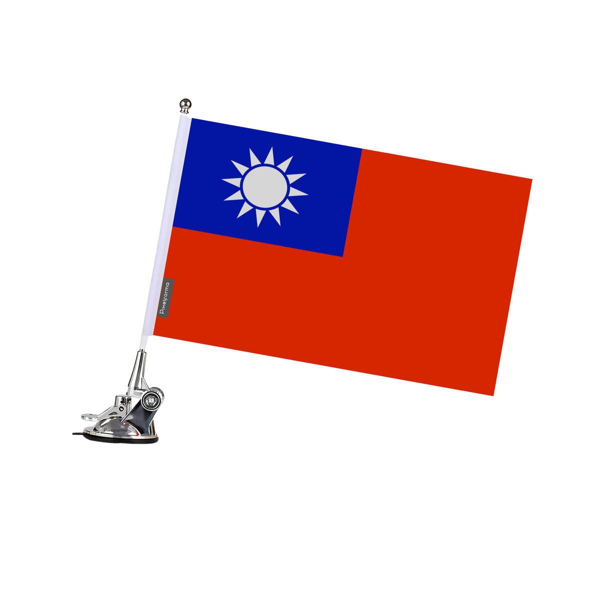 Taiwan Flag Suction Cup Pole