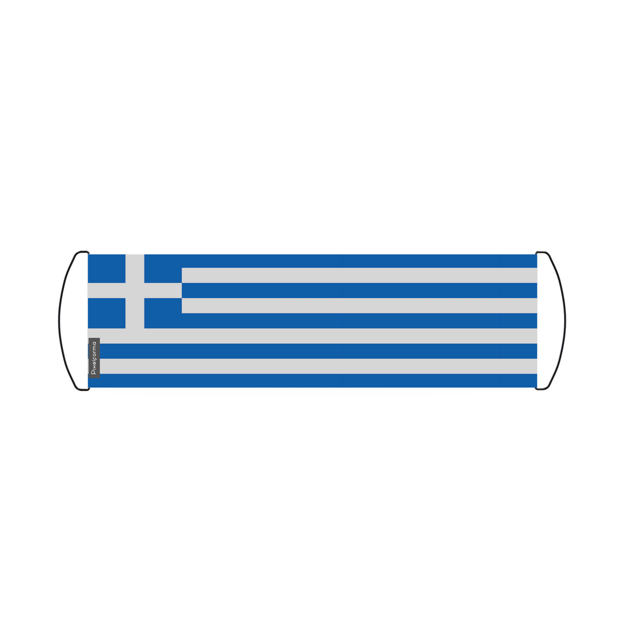 Greece Flag Scroll Banner 