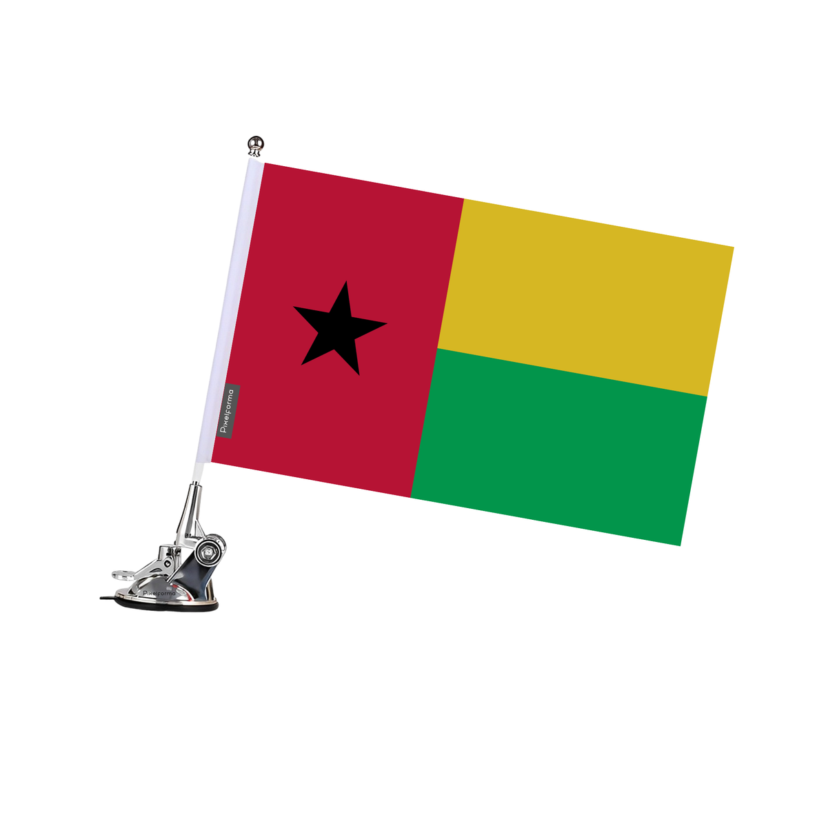 Mât à Ventouse Drapeau Guinée-Bissau en Polyester