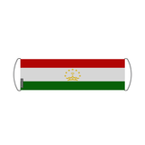 Scrolling Banner Flag of Tajikistan 