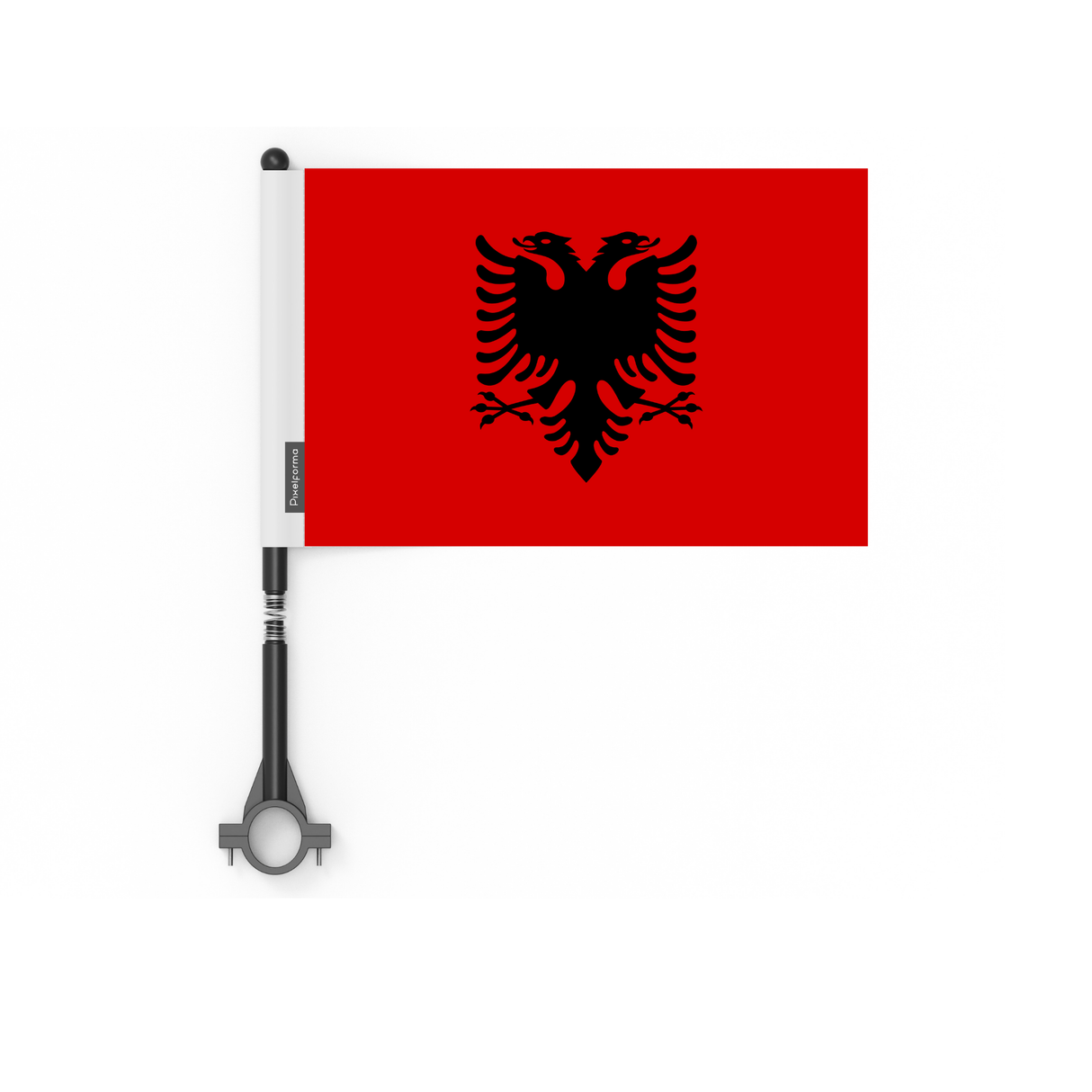 Drapeau de vélo de l'Albanie en polyester