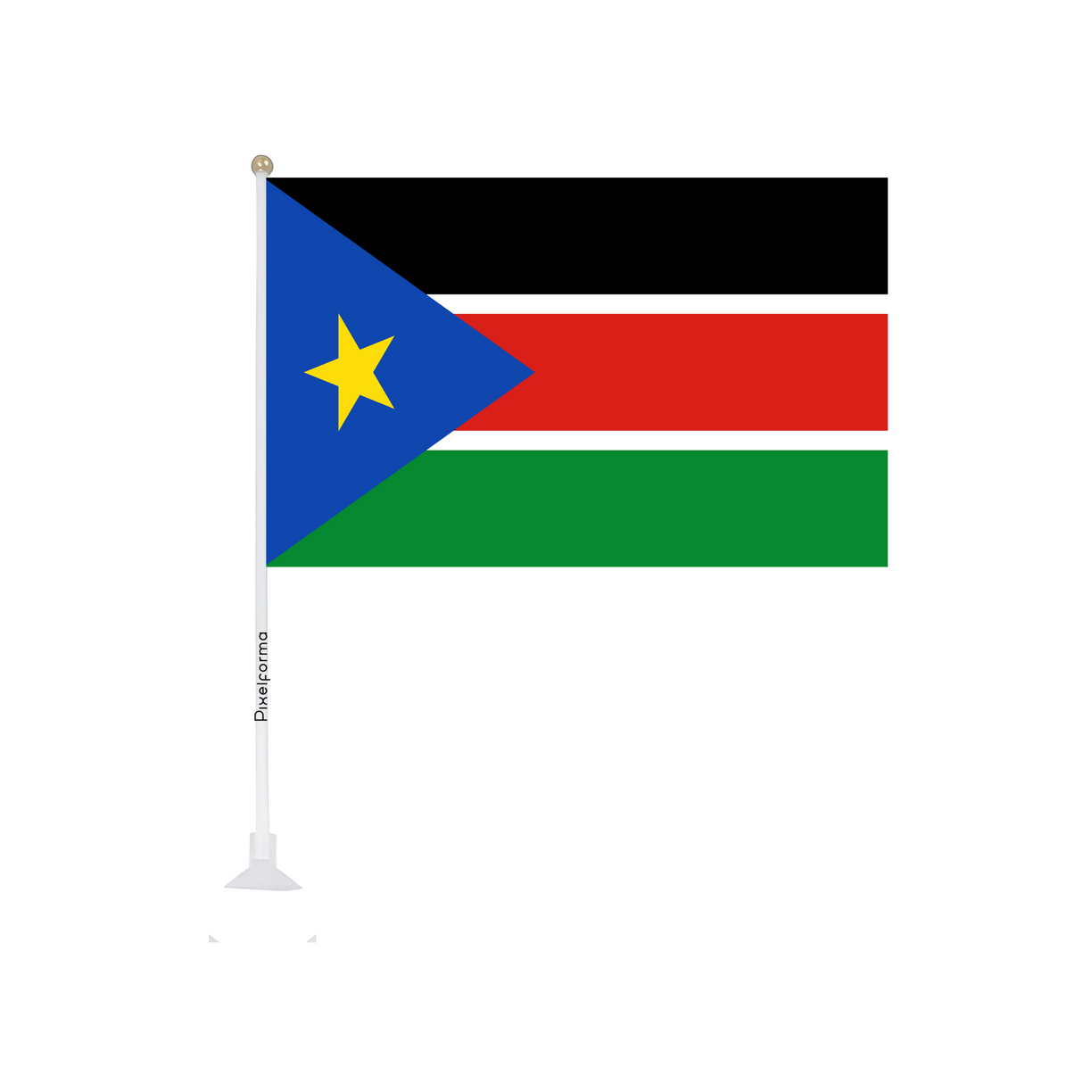 Mini Flag Suction Cup Flag of South Sudan