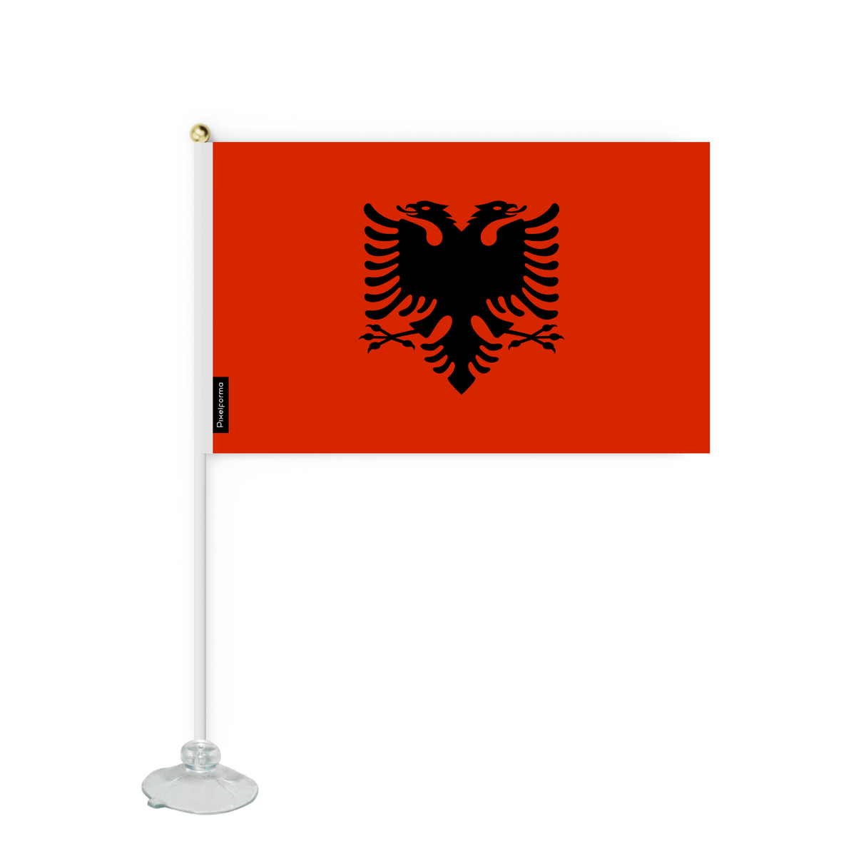 Mini flag suction cup Flag of Albania