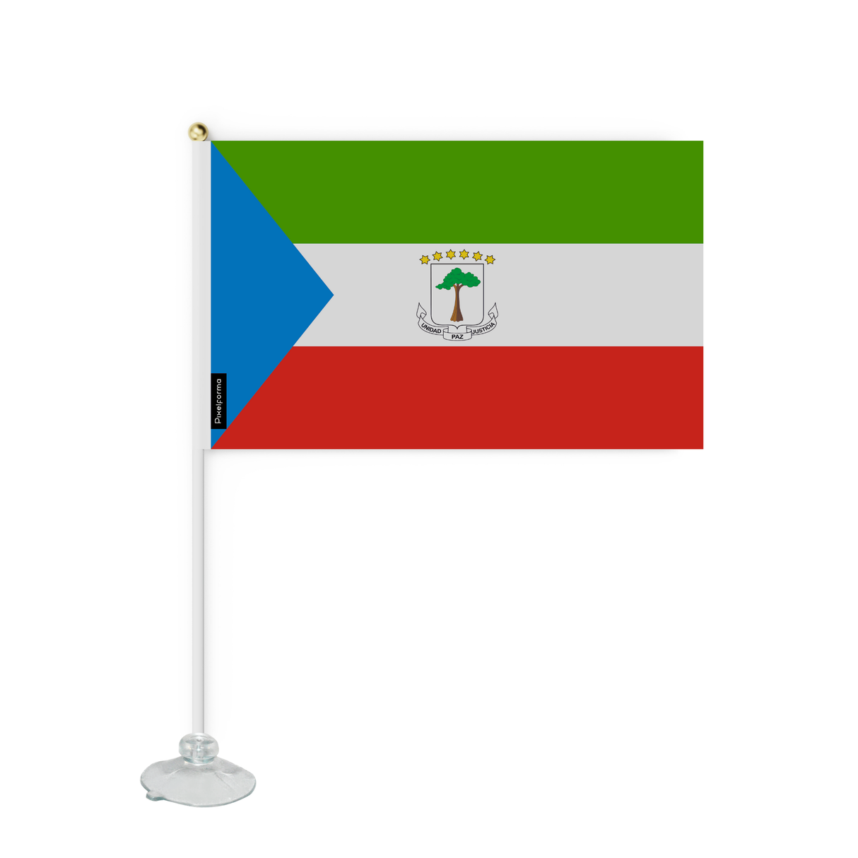 Mini flag suction cup Flag of Equatorial Guinea