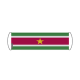 Scrolling Banner Flag of Suriname 