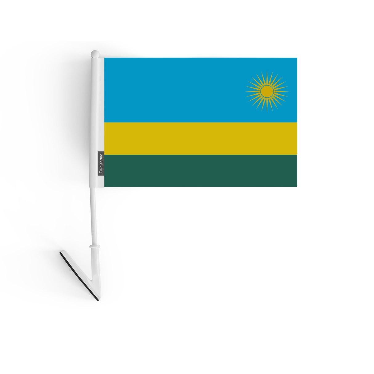 Drapeau adhésif du Rwanda