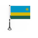 Drapeau de vélo du Rwanda en polyester