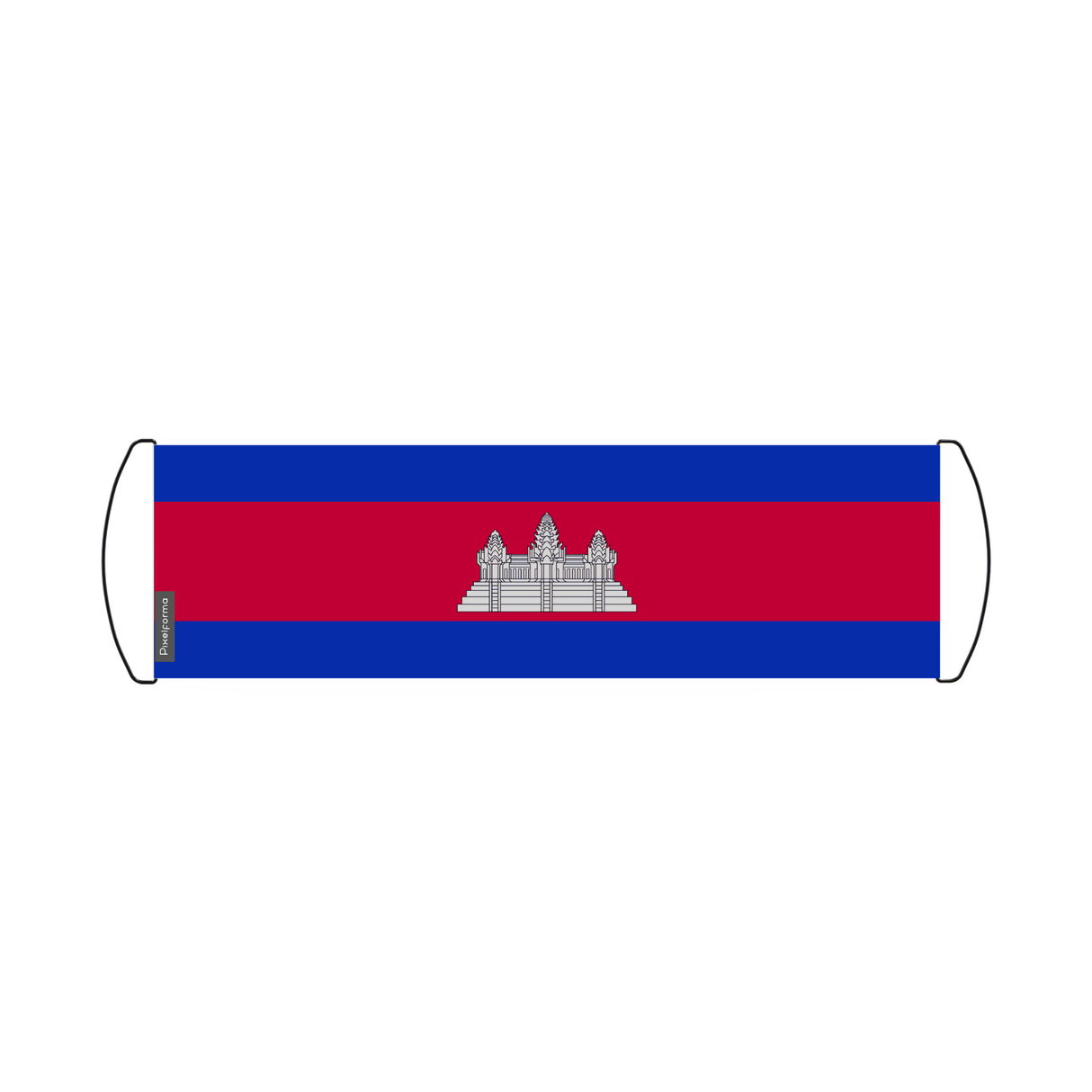 Cambodia Flag Scroll Banner 