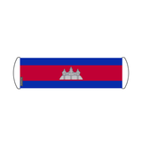 Cambodia Flag Scroll Banner 