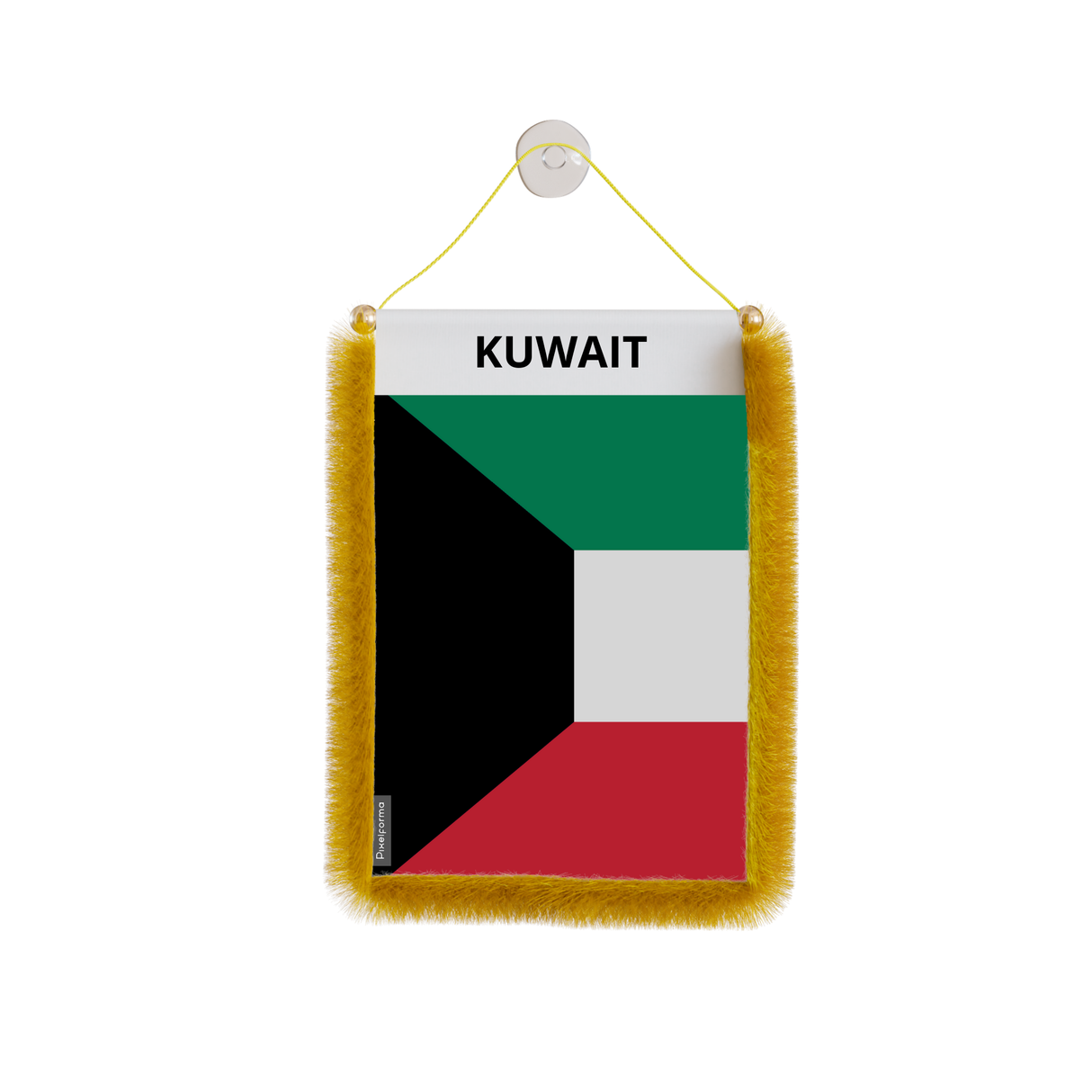 Banderín de coche con bandera de Kuwait