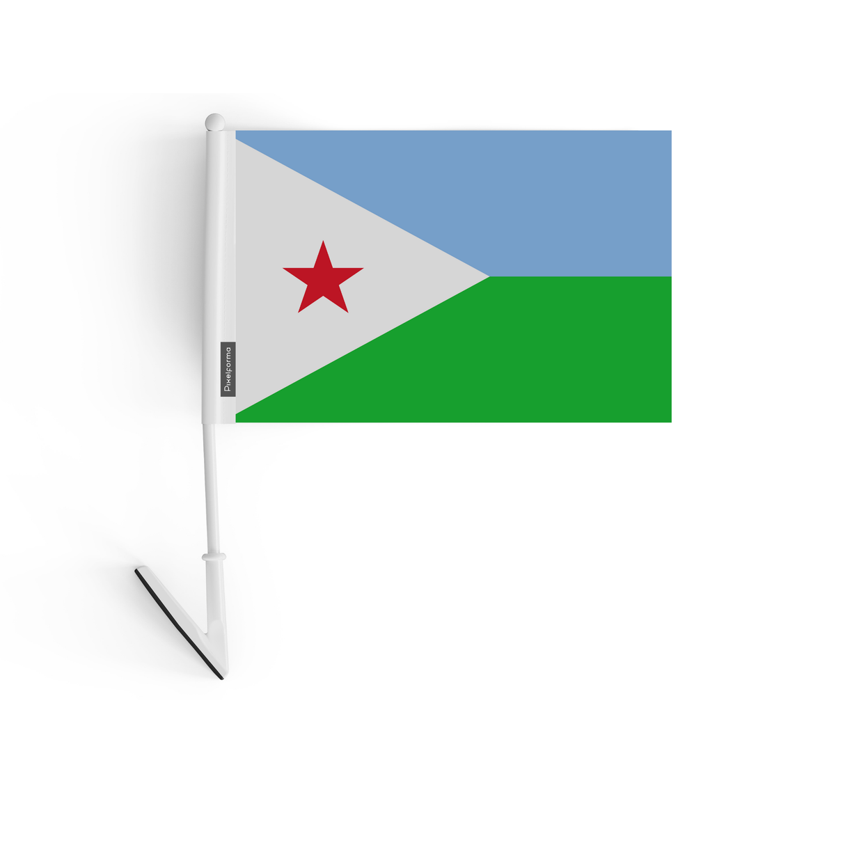 Drapeau adhésif de Djibouti