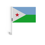 Drapeau voiture de Djibouti en polyester