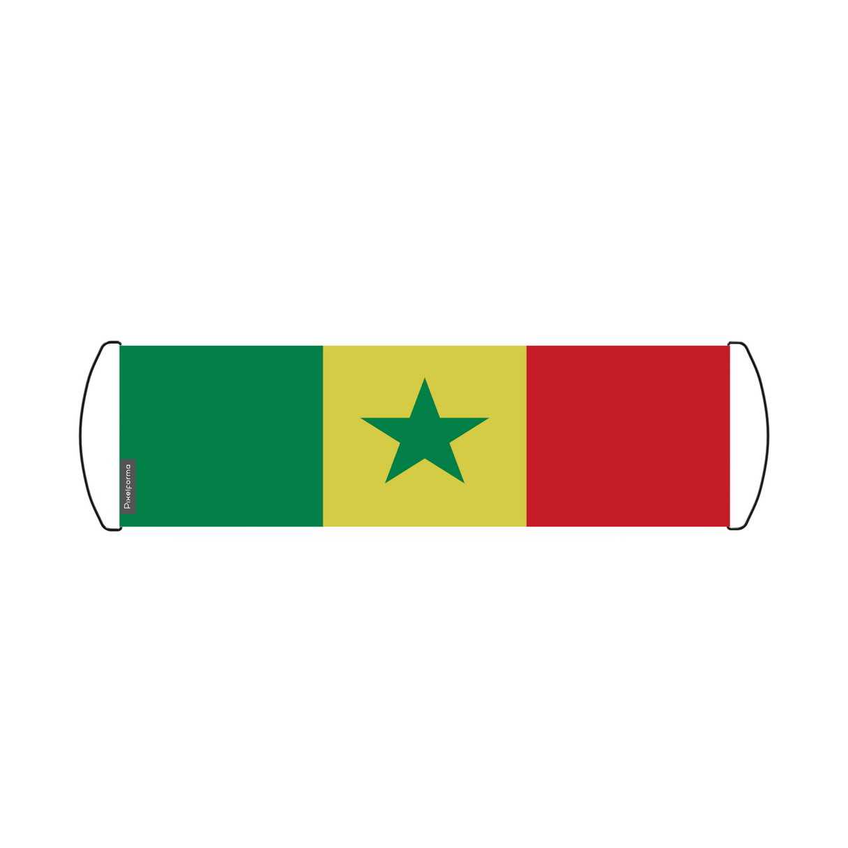 Senegal flag scroll banner 