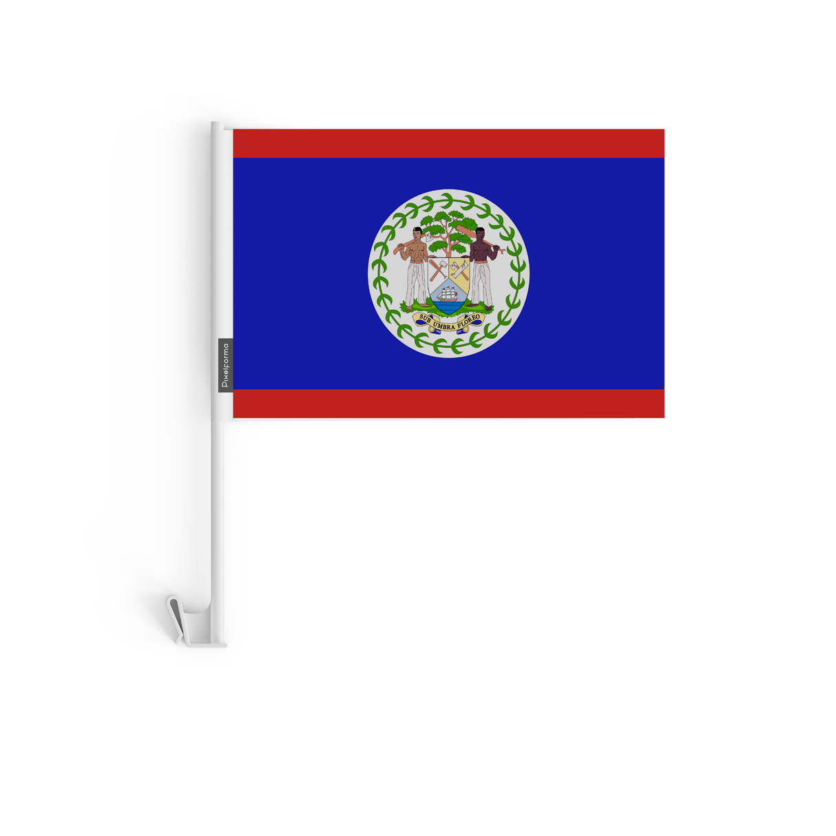 Drapeau voiture du Belize en polyester