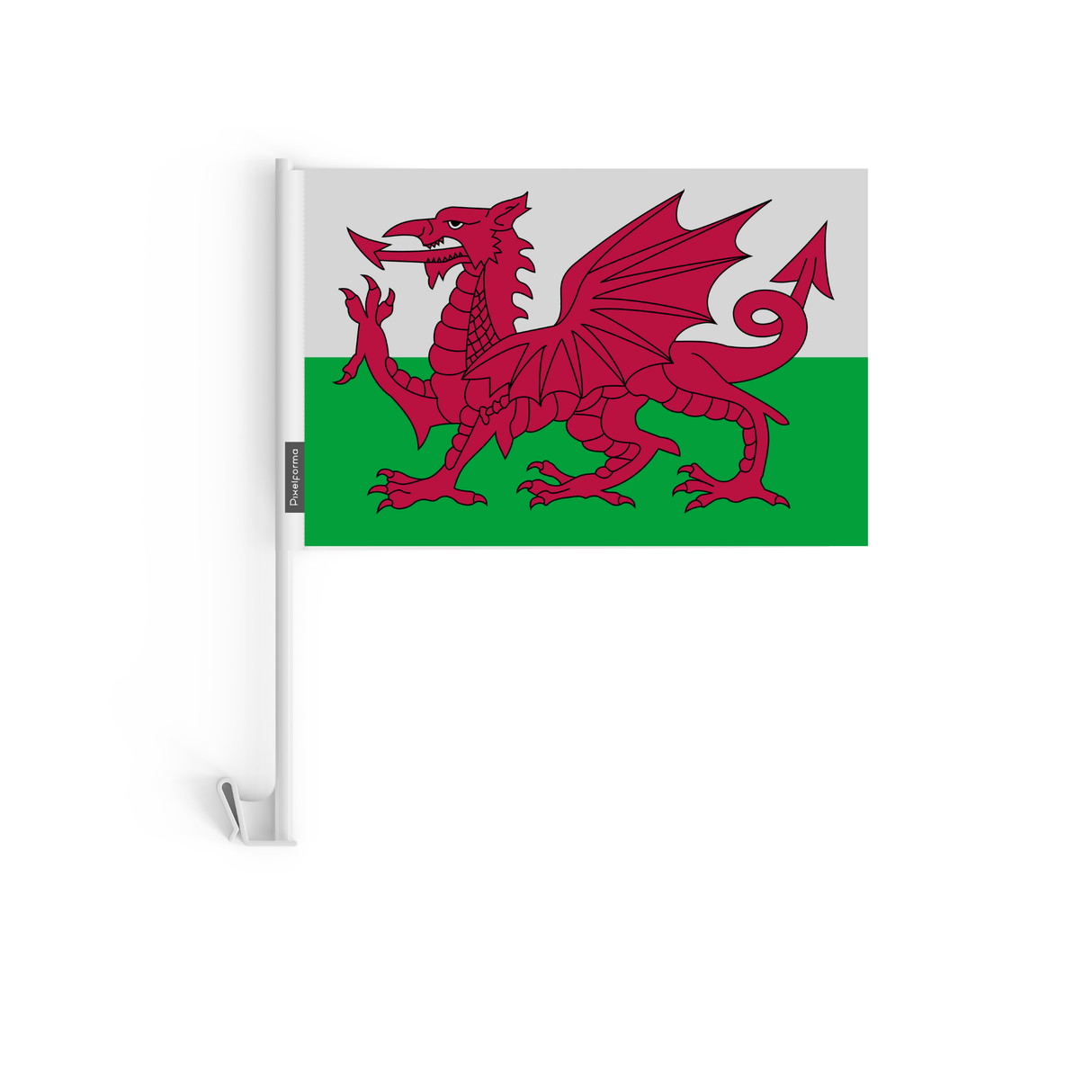 Drapeau voiture du pays de Galles en polyester