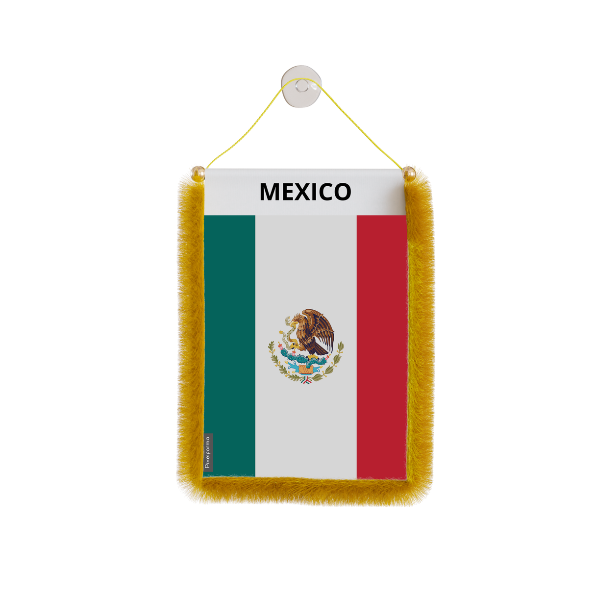 Banderín de coche con bandera de México