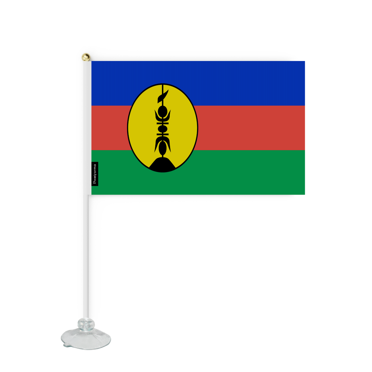 Mini suction cup flag Flags of New Caledonia