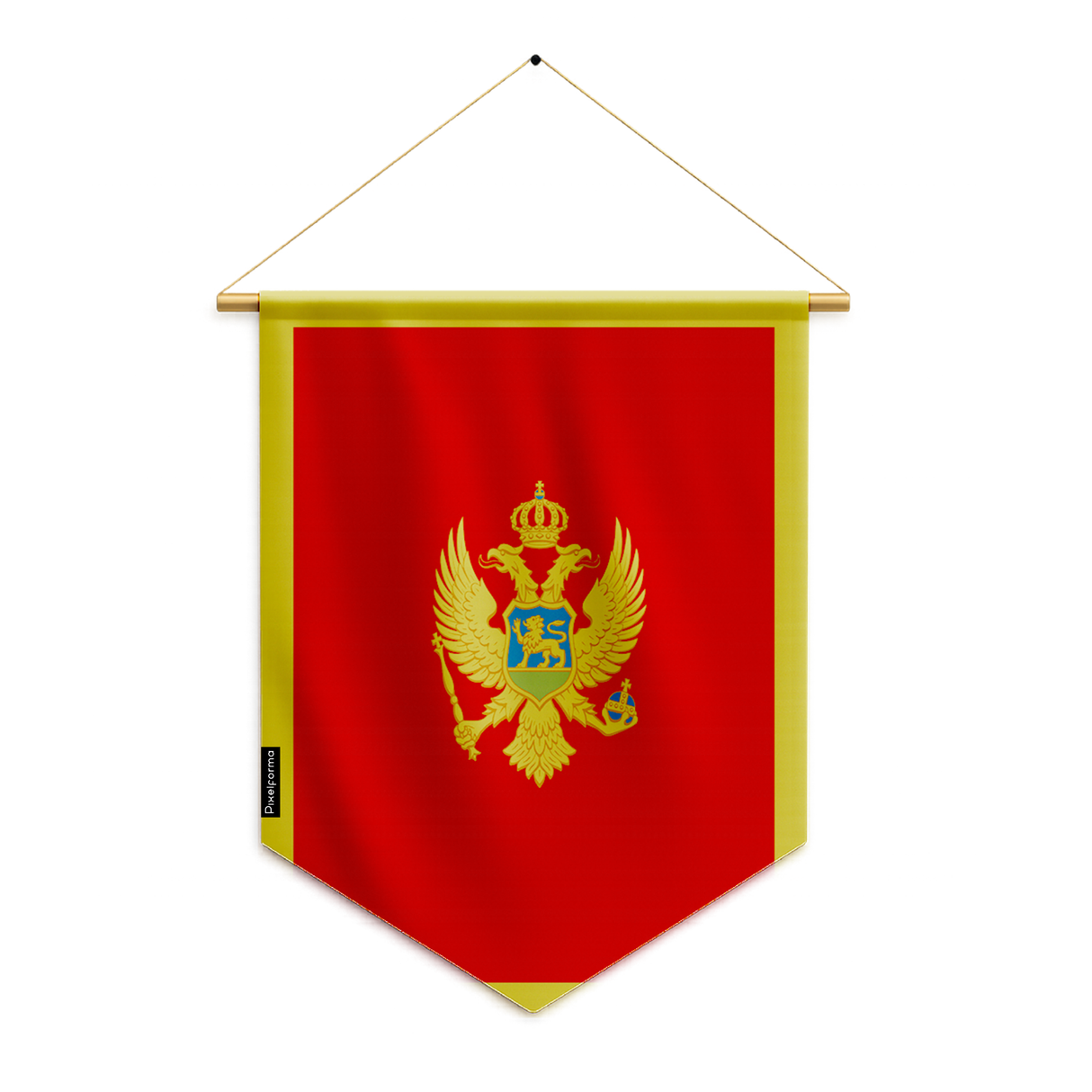 Fanion Drapeau Monténégro en Polyester