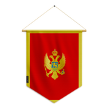 Fanion Drapeau Monténégro en Polyester
