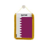 Bandera Del Coche Bandera De Qatar