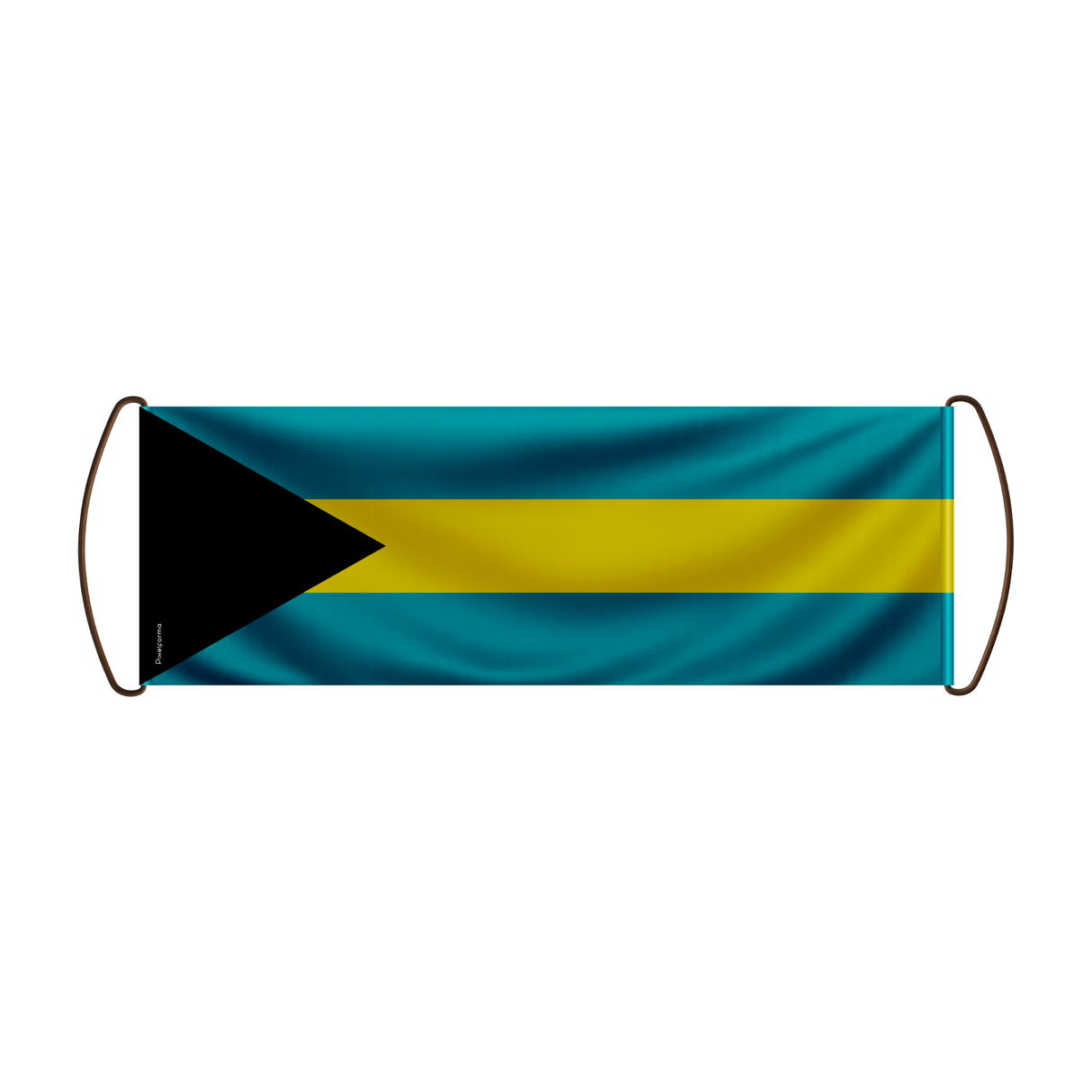 Banner de desplazamiento de bandera de Bahamas 
