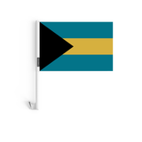 Drapeau voiture des Bahamas en polyester