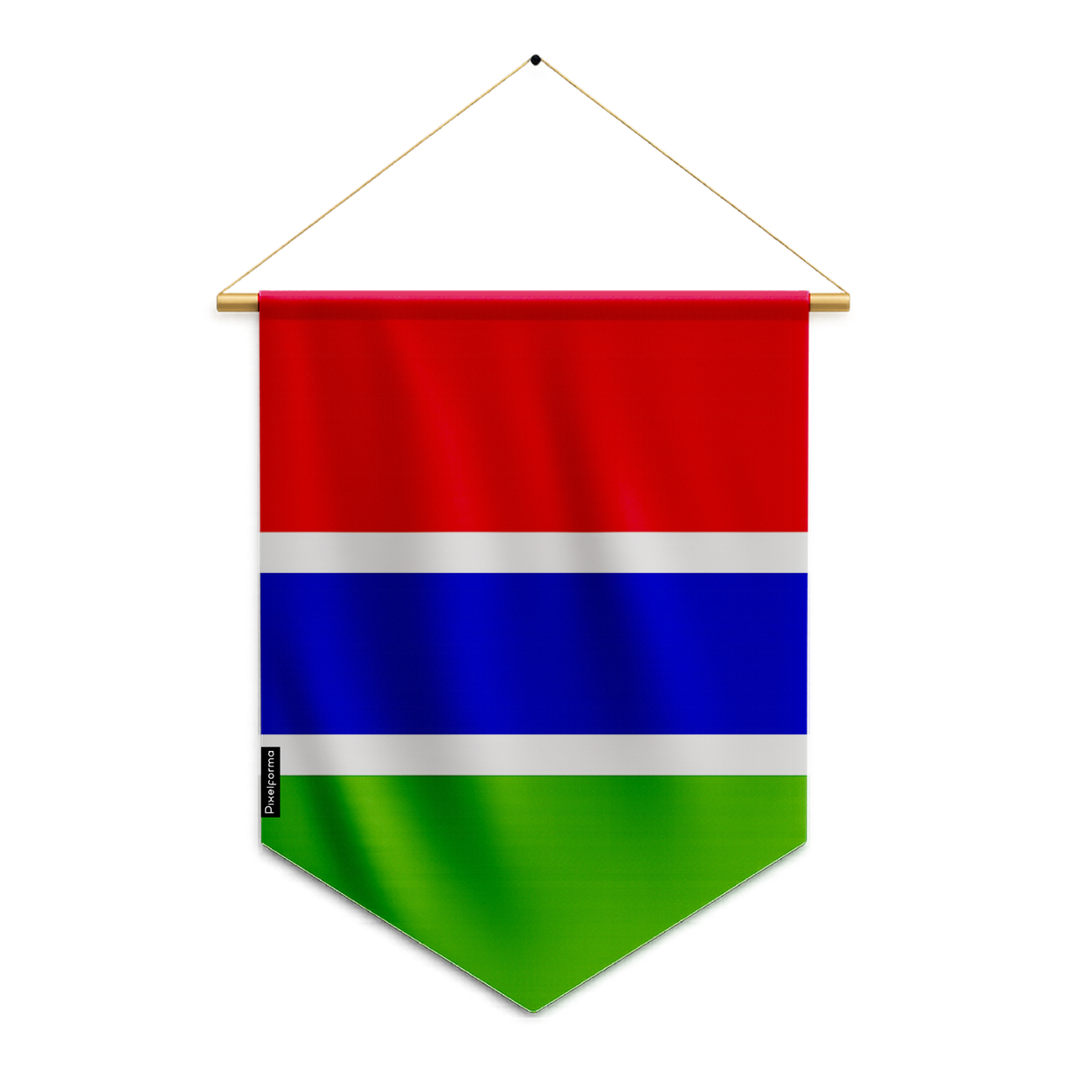 Fanion Drapeau Gambie en Polyester