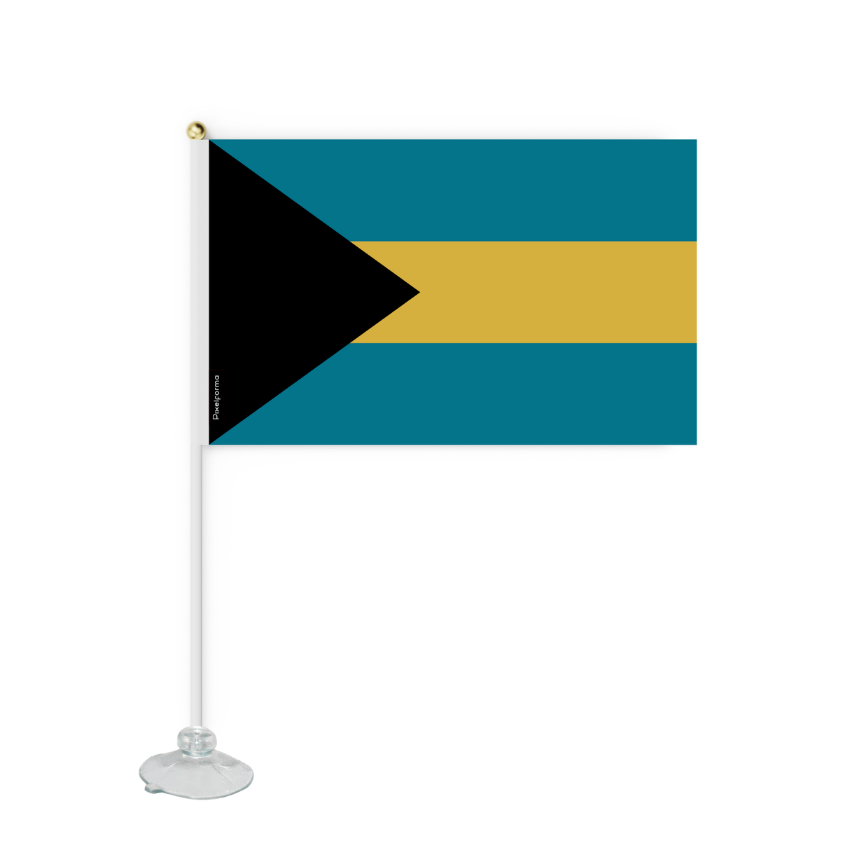 Mini flag suction cup Flag of the Bahamas