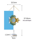 Fanion Table Drapeau Saint-Marin en Polyester