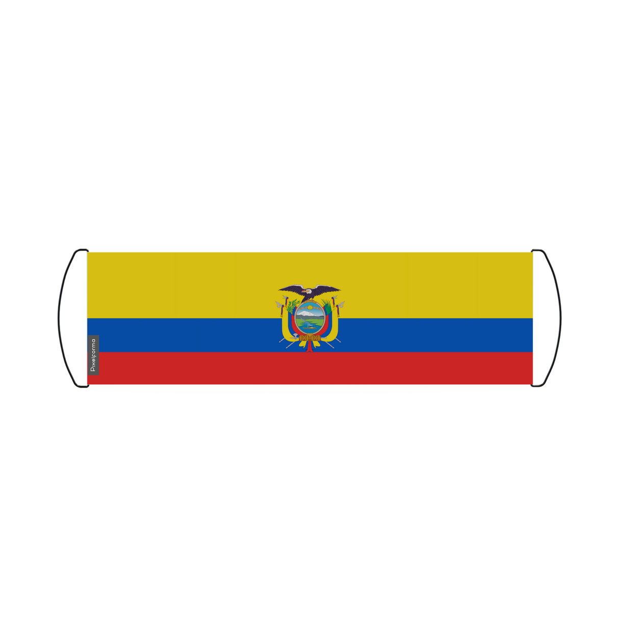 Ecuador Flag Scroll Banner 