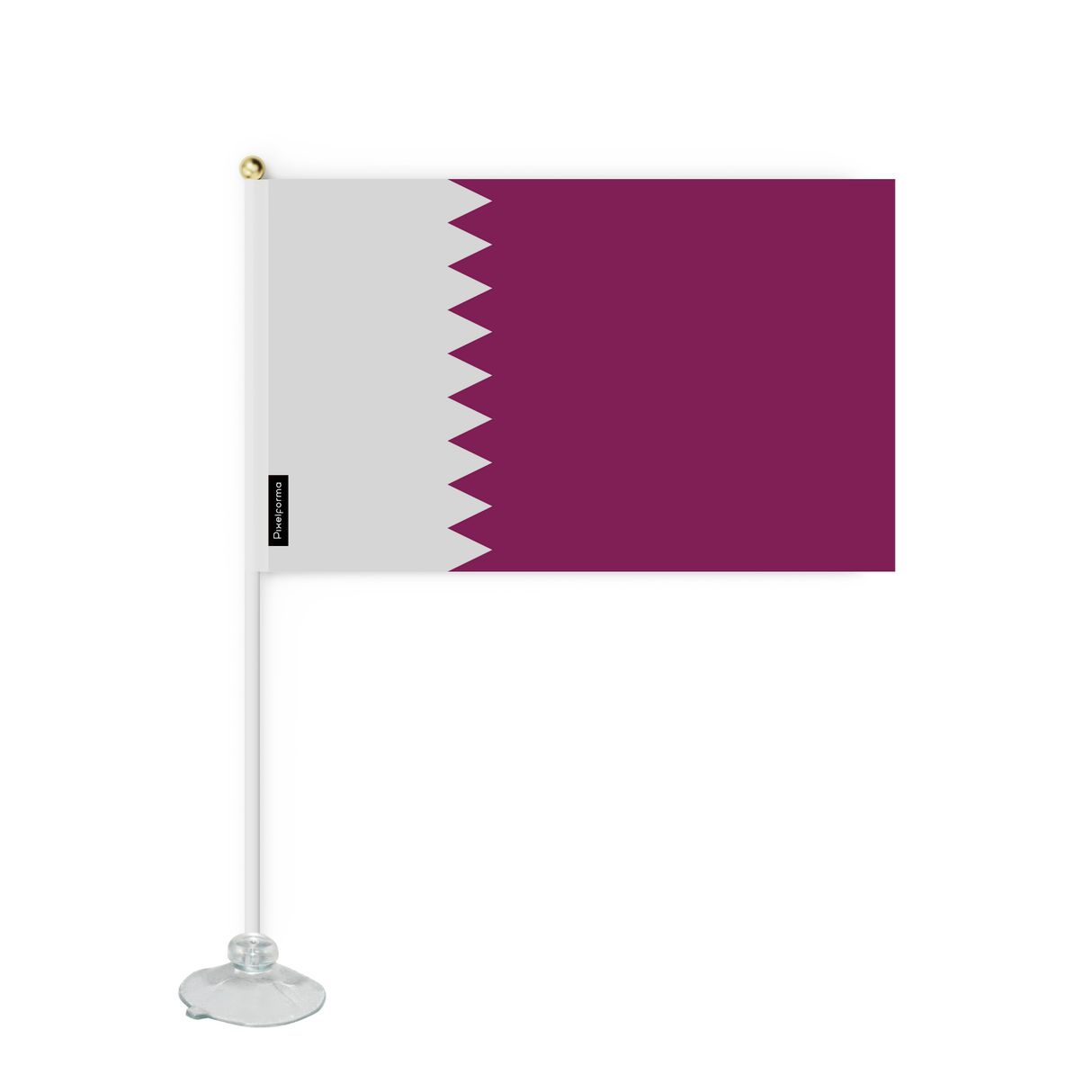 Mini Flag Suction Cup Flag of Qatar