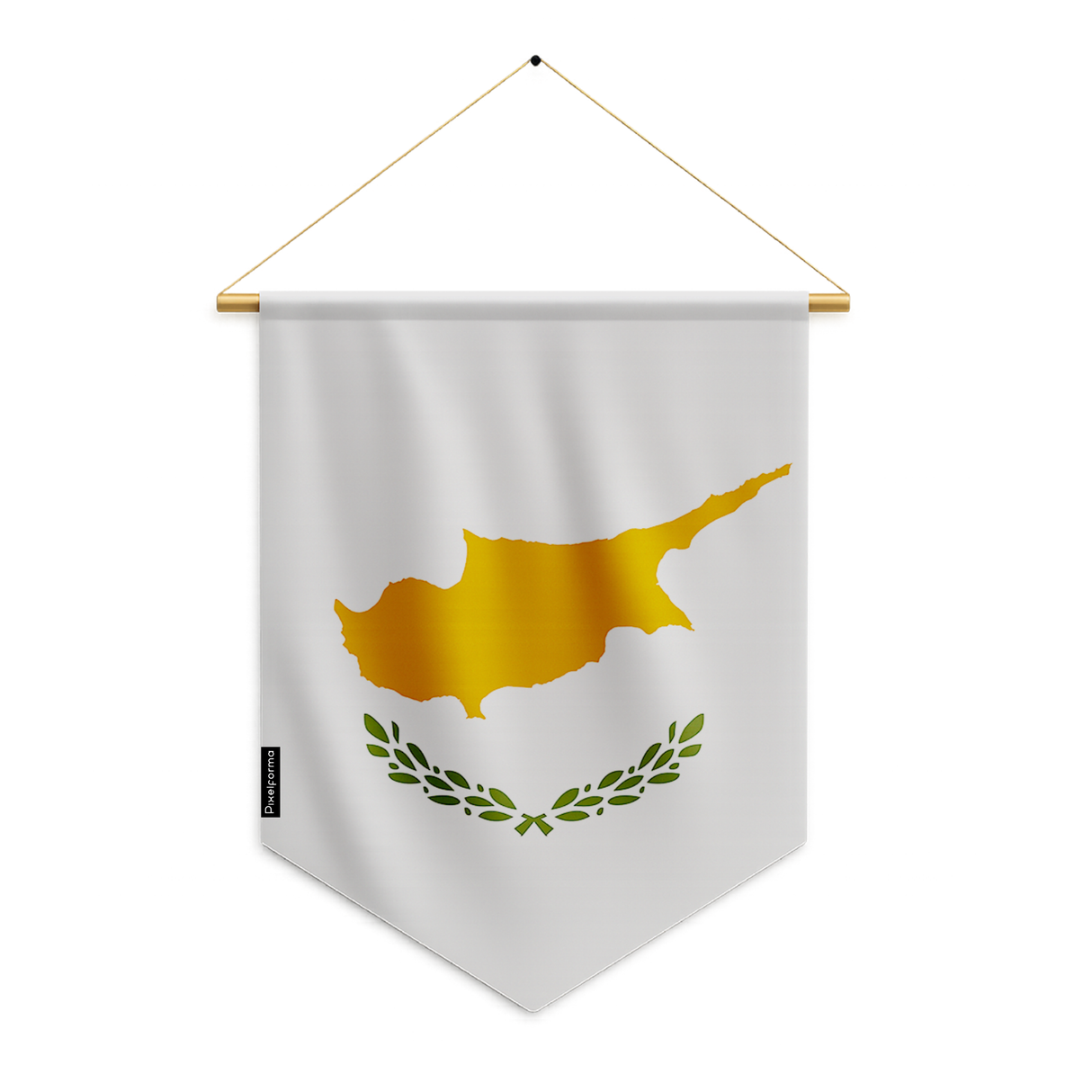 Fanion Drapeau Chypre en Polyester