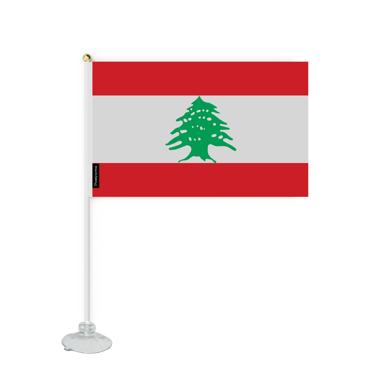 Mini Drapeau Ventouse Liban en Polyester