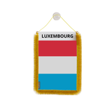 Banderín de coche con bandera de Luxemburgo