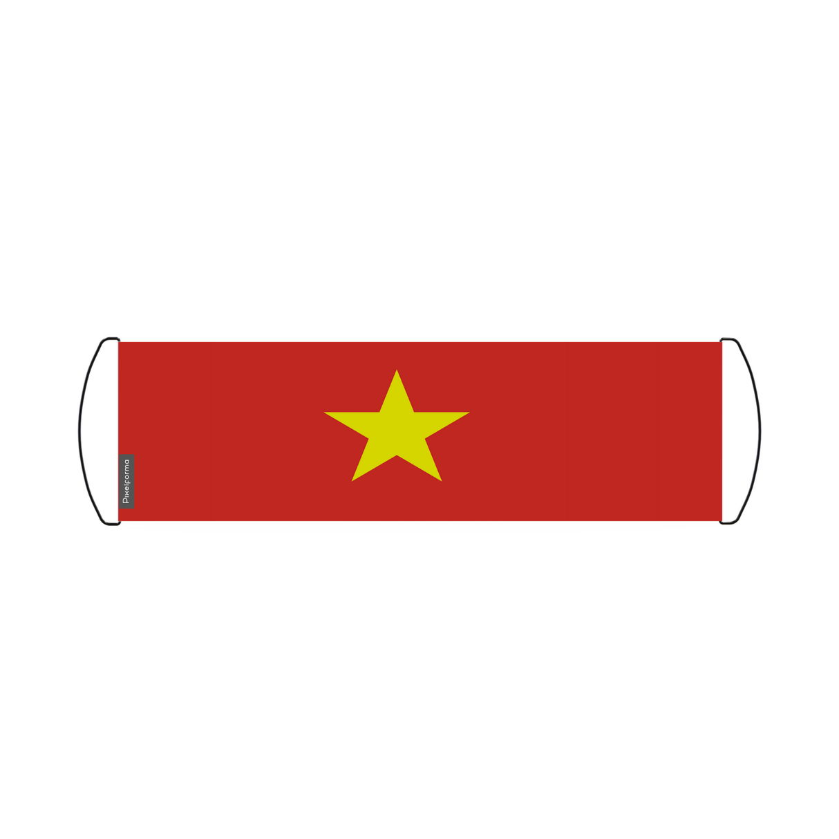 Vietnam flag scroll banner 