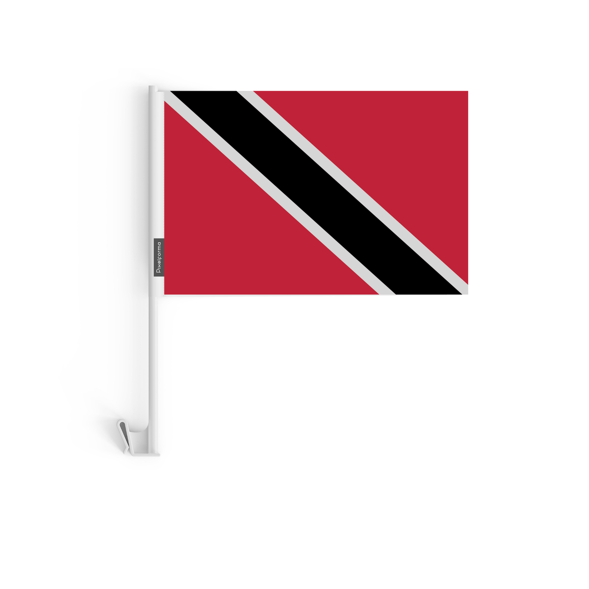 Drapeau voiture de Trinité-et-Tobago en polyester