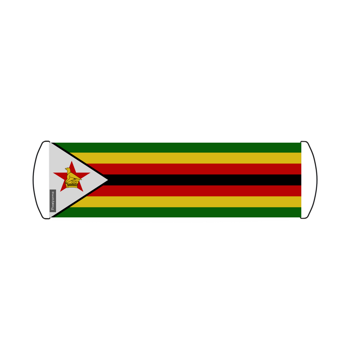 Zimbabwe Flag Scroll Banner 