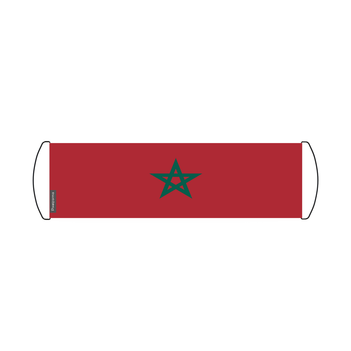 Morocco Flag Scroll Banner 