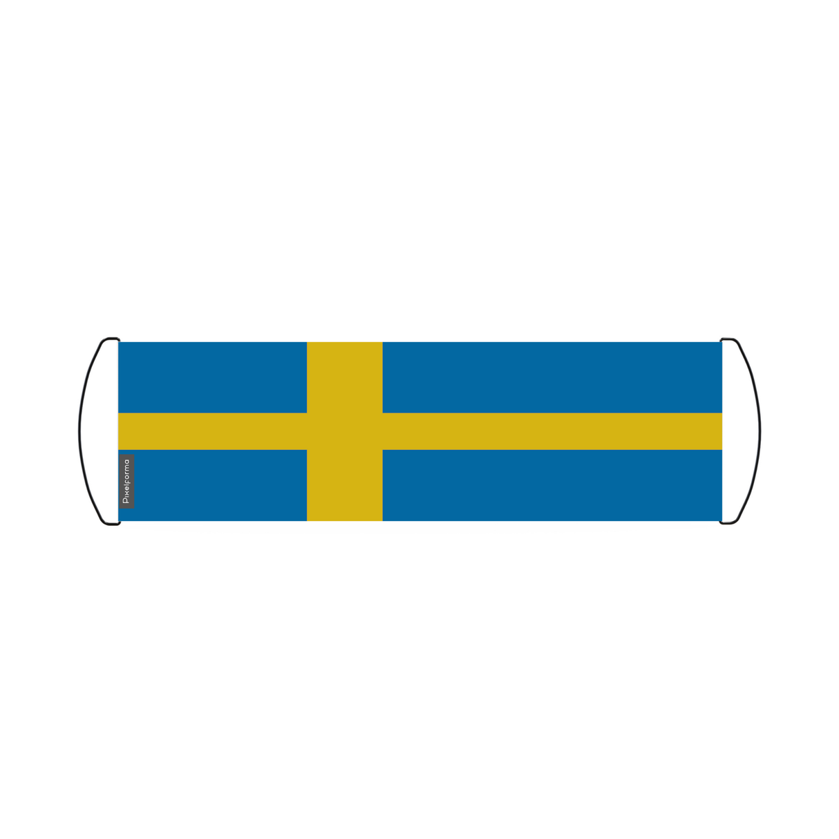 Sweden Flag Scroll Banner 