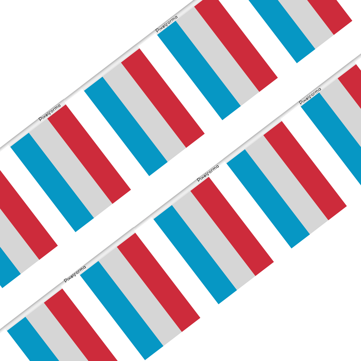 Guirlande Drapeau Luxembourg en Polyester