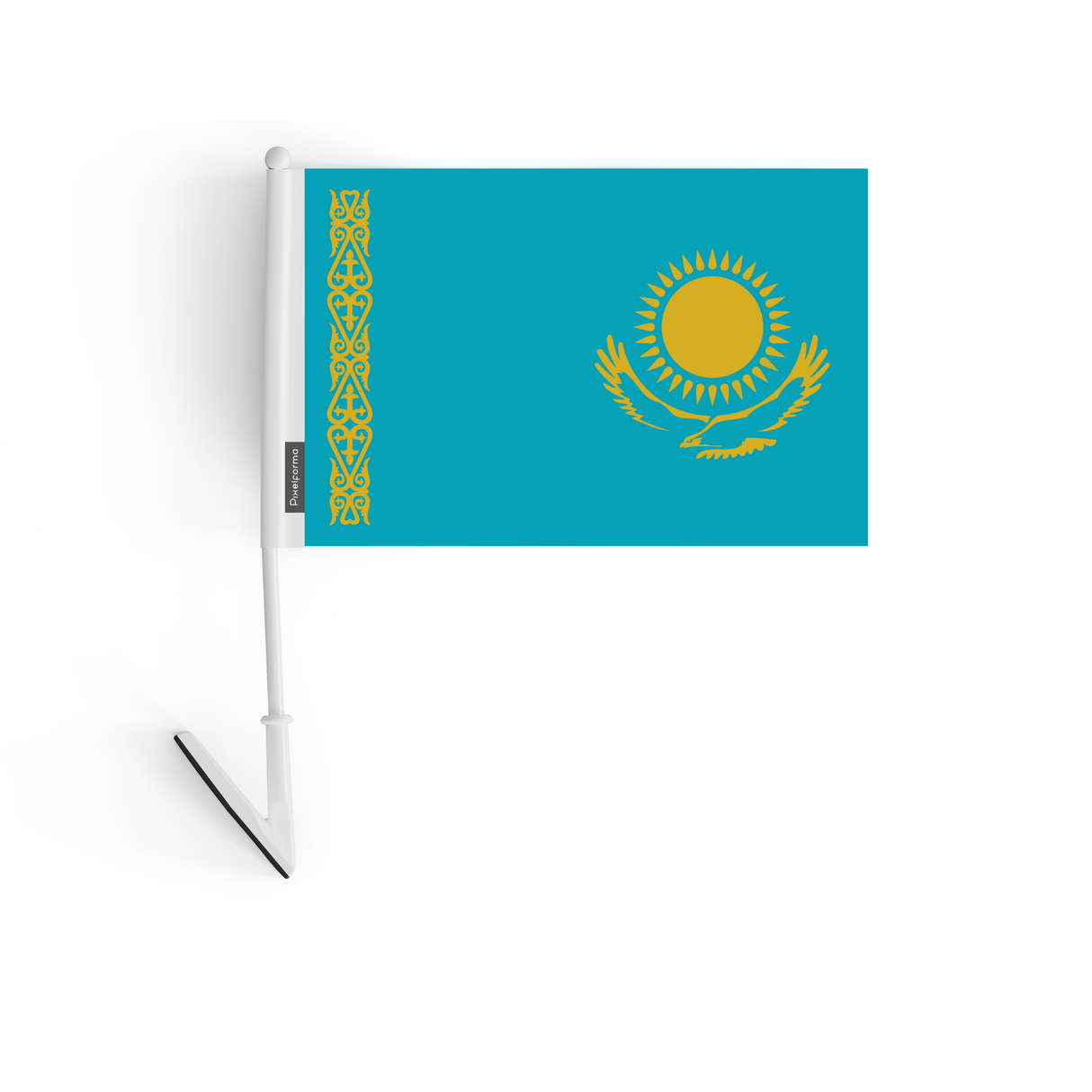 Drapeau adhésif du Kazakhstan