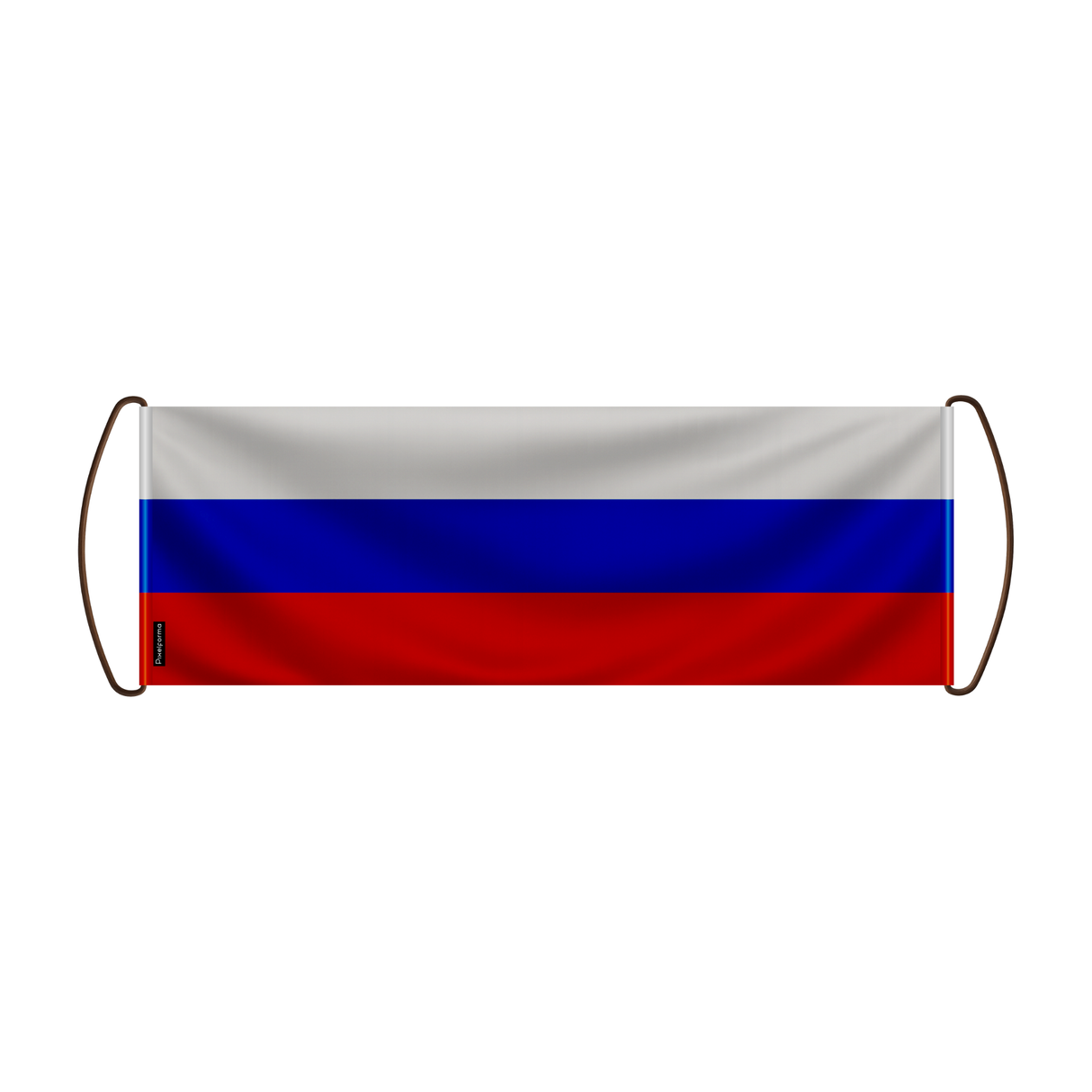 Scrolling Banner Flag of Russia 