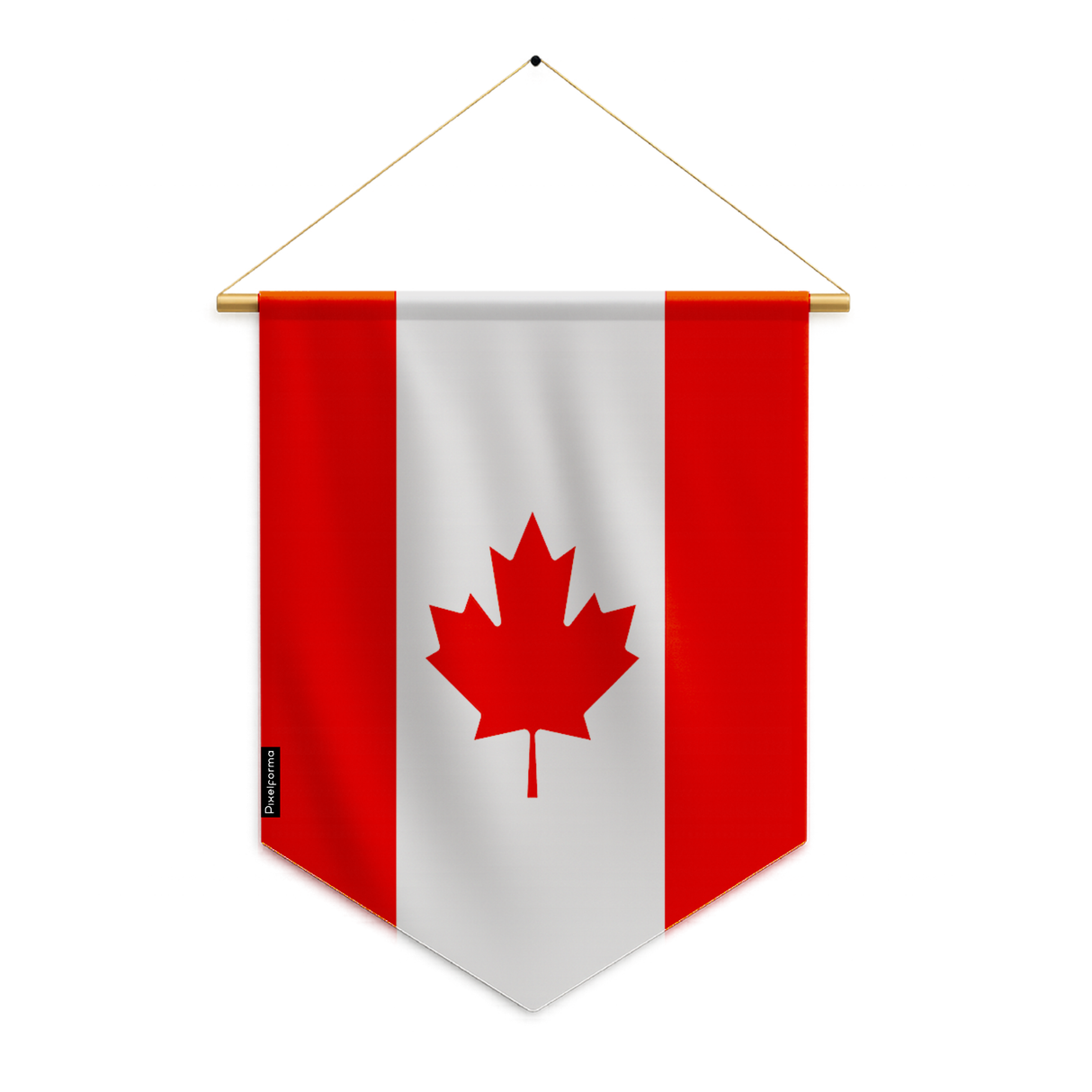 Banderín de bandera canadiense para colgar en poliéster